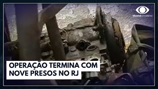 Operação contra desmanches no RJ termina com nove presos  Bora Brasil [upl. by Dier755]