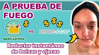 REDUCTOR INSTANTANEO DE BOLSAS Y OJERAS  Alta Gama vs Low Cost  MERCADONA Vs REMESCAR [upl. by Petulia]