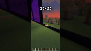 MINECRAFT  HOW BIG CAN NETHER PORTAL BE 🤔 WORLDS SMALLEST VIOLIN shorts minecraft [upl. by Sirenay]