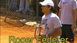 Roger Federer Practice with Gastão Elias At Estoril Open 2010 part 1 [upl. by Barbour768]