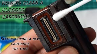 How to clean a clogged printer cartridge DIY printer cartridge [upl. by Moody]