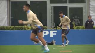 Messi and Argentina train ahead of Bolivia match in South American World Cup qualifiers [upl. by Marjie]