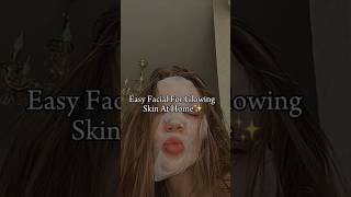 Facial at home  Facial For Glowing Skin  homemade Facial  shorts skincare glowuptips facial [upl. by Giselbert]