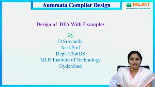 LEC05Automata amp Compiler DesignDesign of DFA With Examples string starts with by Mrs DSravanthi [upl. by Adnaluoy]