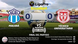 EN VIVO  Macará vs Técnico Universitario [upl. by Durwyn]