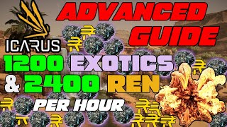 Farm FAST Exotics amp Ren in Icarus 2400 Ren amp 1200 Exotics Per Hour Advanced Guide V60 [upl. by Machute]