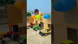 tractor malik ko gussa aaya tractor balloon bridge crossing automobile ytshorts [upl. by Enaed]