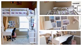 Rainas Loft Bed Room Tour UPDATED  Three Peas [upl. by Tsuda]