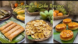 3 Recipe Ideas for SAGING NA SABA  Banana Recipe Ideas  D REAL COOKING [upl. by Mis786]