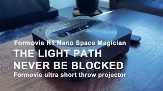 Formovie R1 Nano Ultra Short Throw projector 2K ALPD Laser 1200ANSI Lumens [upl. by Anolahs90]