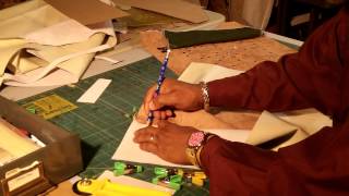 How To Make A Leather Tote Bag With A Fabric Lining Part 4 [upl. by Oulman]