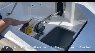 Quick Tip Lewmar Pro Fish Windlass wont go up Lower or Retrieve Anchor Easy fix troubleshoot [upl. by Aguie]