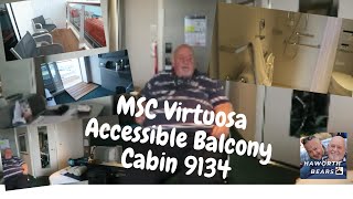 MSC Virtuosa Accessible Balcony Cabin 9134 [upl. by Homovec171]