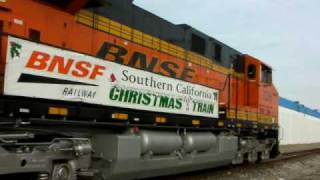 2009 BNSF Holiday Express  122009 2 [upl. by Crescen845]