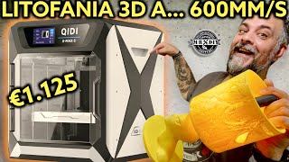 Qidi Tech XMax 3 strepitosa con 600mms con coreyx e klipper Super veloce stampante 3D chiusa [upl. by Prosper747]