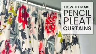 How to Make Pencil Pleat Curtains [upl. by Nadruoj]