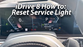 BMW iDrive 8 How to Reset Service Light [upl. by Yntrok153]