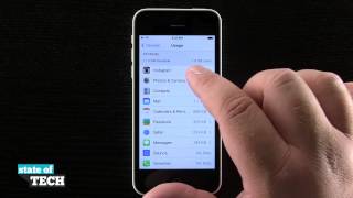 iPhone 5C Quick Tips  Managing Device Storage [upl. by Haidadej509]