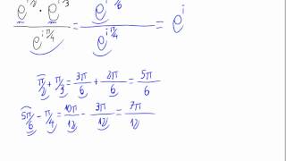Operaciones con exponenciales complejas [upl. by Aleyam]