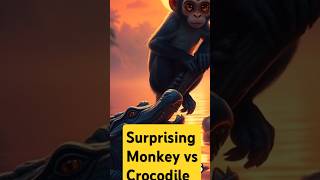 Jungle Clash Crocodile vs Monkey – A Surprising Turnjungle surprising hybrids [upl. by Stochmal]