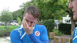 Alex Pearce interview FAIL  Reading FC  171013 [upl. by Attirb]