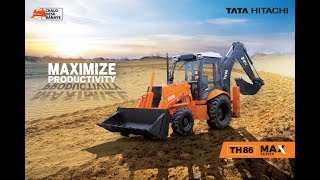 Tata Hitachi MAX Series Backhoe Loaders [upl. by Myrwyn789]