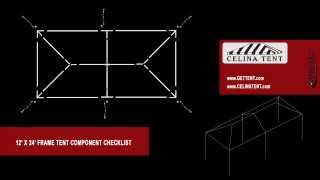 12 x 24 Frame Tent Component Checklist [upl. by Sirhc304]