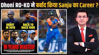 Sanju Samsons father blames MS Dhoni Virat amp Rohit for destroying 10 years of his Career [upl. by Kittie]