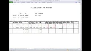 Tax Deduction Card Ireland [upl. by Einalem334]