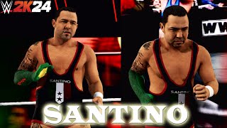 Santino Marella Returns wt Cobra  Entrance amp Victory Motion wt Graphics  WWE 2K24 Pc Mod [upl. by Ayela]