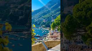 Amalfi is a very beautiful panorama amalfiwalkingtour amalfi [upl. by Anelhtak]