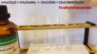 Ethanoic Anydride 1 Reaction demos with nucleophiles [upl. by Jaworski743]