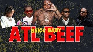 Atlanta Rappers vs Bricc Baby The Beef Explained [upl. by Auqkinahs798]