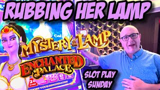 We Rubbed Out A BONUS On Mystery Of The Lamp  Slot Play Sunday at Bellagio [upl. by Aitas]