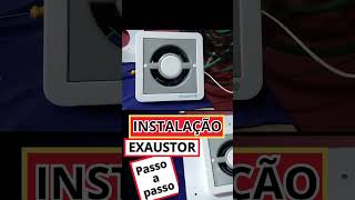 Como instalar exaustor no banheiro SERVIÇO REAL eletricista projetoeletrico [upl. by Maier]