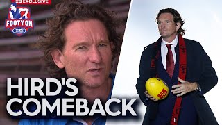 James Hird opens up on his surprise return to the footy world  Footy on Nine [upl. by Keraj765]