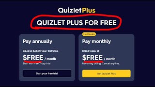 How To Get Quizlet PLUS For FREE [upl. by Liamaj]