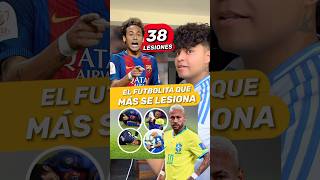 😢 NEYMAR JR  EL FUTBOLISTA QUE MÁS SE LESIONA joshjuanico futbol viralvideo shorts [upl. by Lambrecht839]