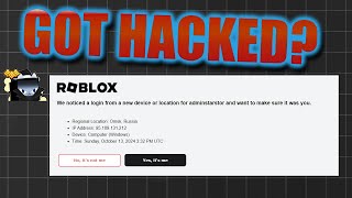 MY MAIN ROBLOX ACCOUNT GOT HACKED [upl. by Fergus]