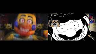 UCN And FNaS Maniac Mania Sparta Pacman V2 Comparison [upl. by Russom944]