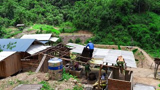 Upgrade the Kitchen Dad Comes to Help Cooks Lunch with the Family  Family Farm [upl. by Airdnoed]