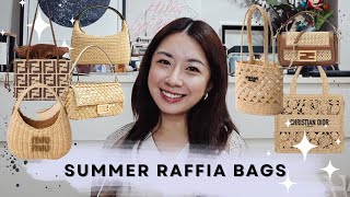 ALL THE RAFFIA BAGS THIS SEASON  FLUFFEDUPFLAIR [upl. by Samford]