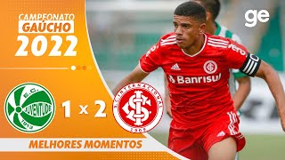 JUVENTUDE 1 X 2 INTERNACIONAL  MELHORES MOMENTOS  1ª RODADA GAÚCHO 2022  geglobo [upl. by Goulet132]