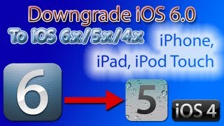 How to Downgrade iOS 60 to iOS 5x4x Mac amp Windows NEW VERSION 2012 [upl. by Odracir]