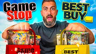 Gamestop vs Best Buy Pokemon Card Shopping Challenge [upl. by Ntsuj]