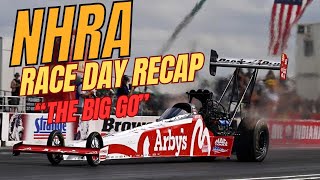 NHRA Race Day “ The Big Go” recap also a brother report race racer dragracing racecar nhra [upl. by Ivory]