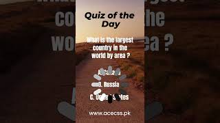 What is the largest country in the world by area shorts [upl. by Catharine]