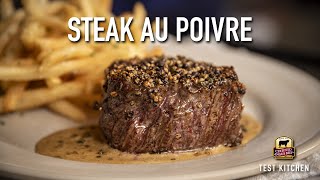 How to Make Steak Au Poivre  Classic French Recipe [upl. by Arsi]