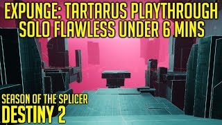 Expunge Tartarus Mission Playthrough  Solo Flawless  Destiny 2 [upl. by Orfurd909]