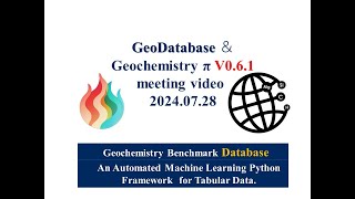 20240728 Geochemistry Benchmark Databas and Geochemistry π [upl. by Susan]